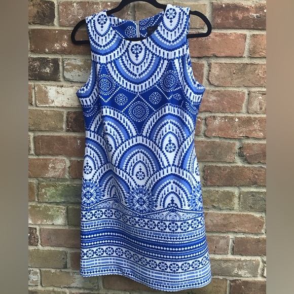 Just...Taylor Dresses & Skirts - Just Taylor blue printed dress size 12